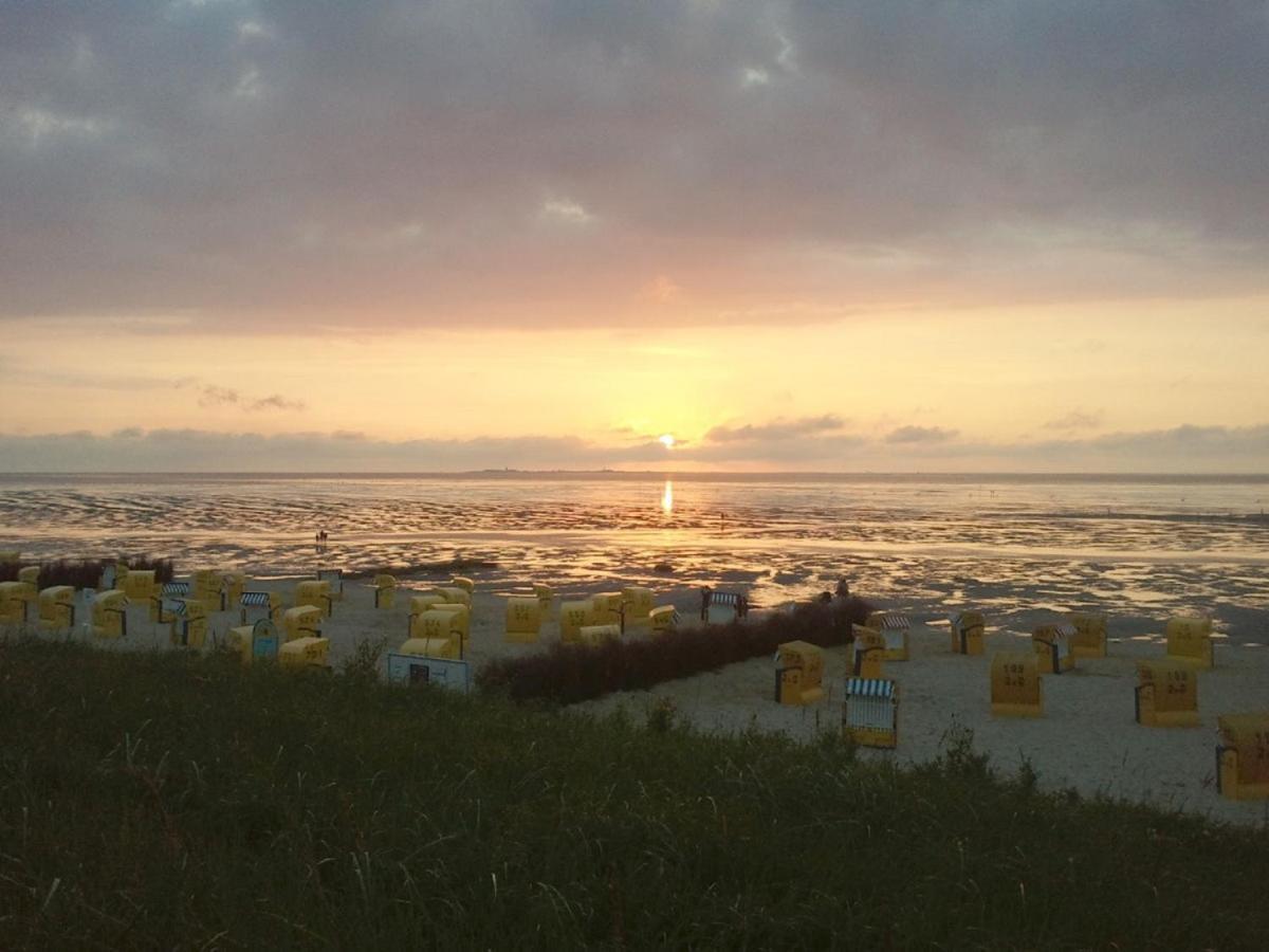 Haus Duenenglueck Whg. 23, Teilseesicht Cuxhaven Kültér fotó